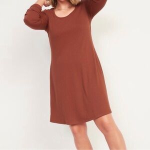 Old Navy Size XXL Terracotta Ribbed Knit Dress